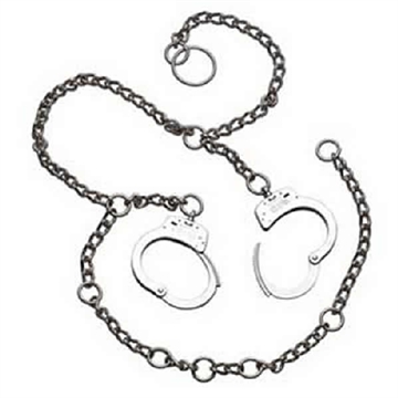 Picture of Smith & Wesson M1800 Belly Chain Handcuffs - Nickel 350109