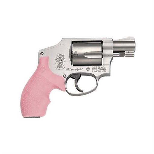 Picture of Smith & Wesson M642 Handgun .38 Special 5rd Capacity 1.875" Barrel Stainless Silver with Pink Grip USED 150466U
