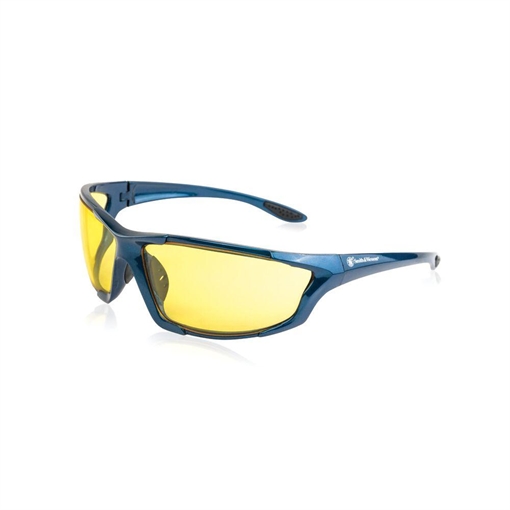 Picture of Smith & Wesson Major Full Frame Shooting Glasses Blue with Amber Lens 110160