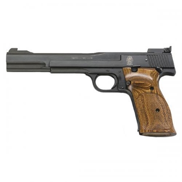 Picture of Smith & Wesson Model 41 Handgun .22LR 10rd Magazine 7" Barrel Blued Wood Grips USED 130512U