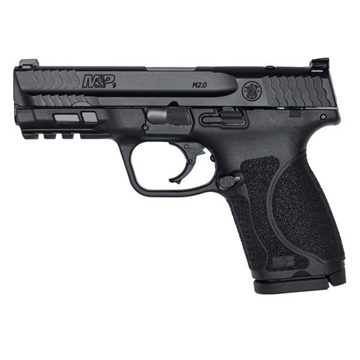 Picture of Smith & Wesson M&P 9 M2.0 Handgun 9mm Luger 15rd Magazines 4" Barrel Black Optic Ready Night Sights LE USED 12662U