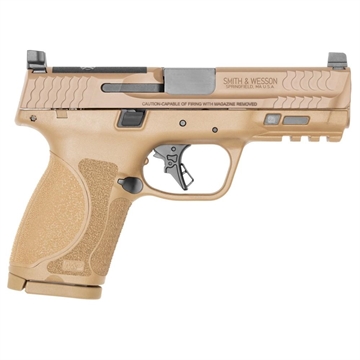 Picture of Smith & Wesson M&P 9 M2.0 Optic Ready Compact Handgun 9mm Luger 15rd Magazine 4" Barrel FDE No Thumb Safety - USED 13572U