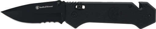 Picture of SMITH & WESSON M&P BORDER GUARD 3.5" PIVOT LOCK STRAP CUTTER BLACK 1237360 198700004937