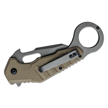 Picture of Smith & Wesson M&P Extreme Ops Karambit Knife 3" Blade FDE 1147102