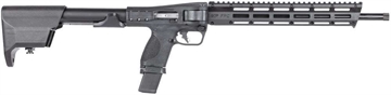 Picture of Smith & Wesson M&P FPC, Semi-automatic Folding Carbine, 40S&W, 16.25" Threaded Barrel, MLOK Handguard, Anodized Finish, Black, Flat Faced Trigger, Interchangeable Palmswell Panel, Fixed Stock Stores (2) Magazines, (2) 20 Round, (1) 15 Round Magazines 13782