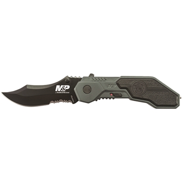 Picture of Smith & Wesson M&P M.A.G.I.C. Assisted Opening Clip Point Folding Knife 2 9/10" Blade Blue SWMP1BS