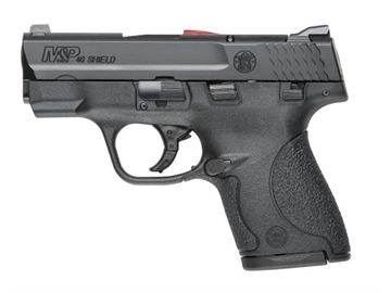 Picture of Smith & Wesson M&P Shield *CA Compliant Micro-Compact Frame 40 S&W 6+1/7+1, 3.10" Black Armornite Stainless Steel Barrel & Serrated Slide, Matte Black Polymer Frame & Grip 187020