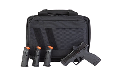 Picture of SMITH AND WESSON & WESSON SHIELD X 9MM 3.6IN BARREL 1X15RD 3X13RD BLACK OR TS W/ VIRIDIAN RFX 11 SAVIOR BAG 4 MAGS 14955 14955