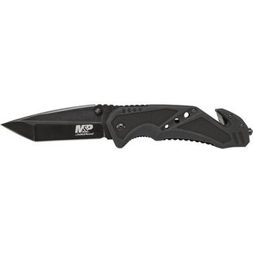 Picture of Smith & Wesson M&P Tanto Folder Rescue Lock 3 7/8" Blade Black SWMP11B