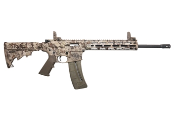 Picture of Smith & Wesson M&P15-22, 22LR, 16.5" Barrel, Kryptek Highlander pattern, 6 Position Collapsible Stock, Threaded Barrel, 25Rd, Flip Up Front and Rear Sights 10211