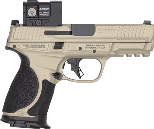 Picture of S&W M&P9 M2.0 Metal Comp Spec Series VI Bundle 9mm Luger 15rd Magazines(3) 4" Comp Barrel Champagne Cerakote 14634
