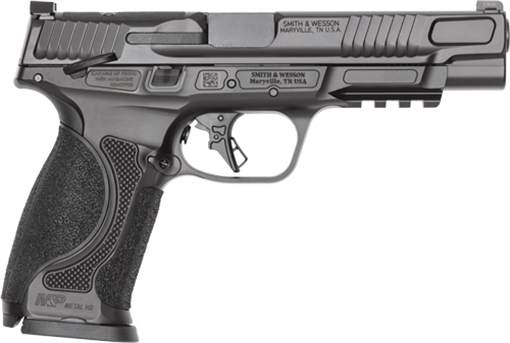 Picture of S&W M&P9 M2.0 Metal HD Handgun 9mm Luger 17rd Magazines(2) 5" Barrel Optic Ready Thumb Safety Black Steel Frame 14672