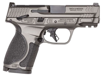 Picture of Smith & Wesson M&P M2.0 Metal, Semi-automatic, Striker Fired, Aluminum Frame Pistol, Compact, 9MM, 3.6" Barrel, Optic Ready, Manual Safety, Tungsten Gray Cerakote Finish, Gray, 10 Rounds, 2 Magazines 14106