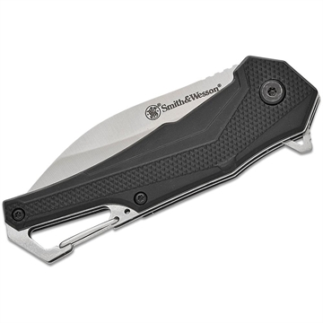 Picture of Smith & Wesson Oasis Carabiner Folding Knife 3" Drop Point Blade Black Box 1208418 661120750710