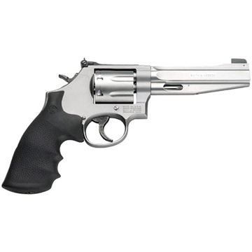 Picture of Smith & Wesson L-Frame Performance Center Pro Series Model 686 Plus Handgun .357 Mag 7rd Capacity 5" Barrel Silver with Black Grip with Full Moon Clips 178038