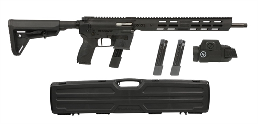 Picture of Smith & Wesson Response Rifle 9mm Luger 23rd Magazines (3) 16.5" Barrel Black with Crimson Trace Tactical Light and Carrying Case 14399