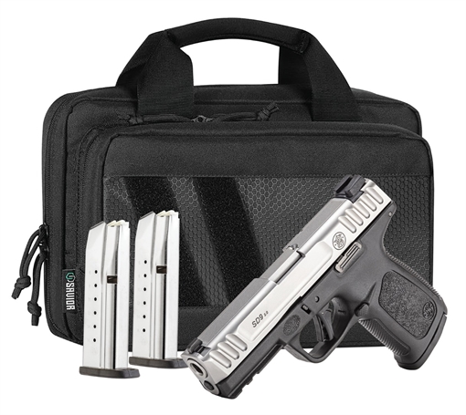 Picture of SMITH AND WESSON & WESSON SD9 2.0 9MM 4IN BARREL 16RD SS BLACK NTS SAVIOR BAG 3 MAGS 14954 14954