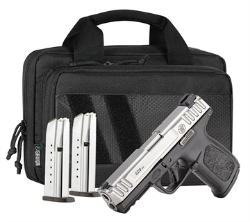 Picture of SMITH AND WESSON & WESSON SD9 2.0 9MM 4IN BARREL 16RD SS BLACK NTS SAVIOR BAG 3 MAGS 14954 14954