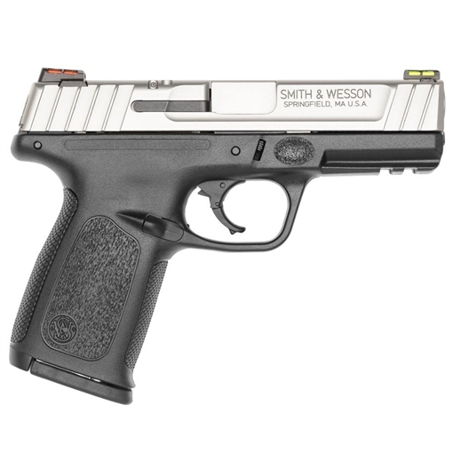 Picture of Smith & Wesson SD9 VE HI VIZ Sight Handgun 9mm Luger 10rd Magazines 4" Barrel Silver Slide with Black Frame USED 11907U