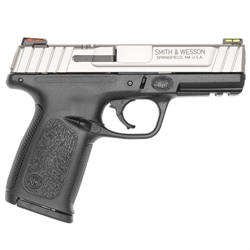 Picture of Smith & Wesson SD9 VE HI VIZ Sight Handgun 9mm Luger 10rd Magazines 4" Barrel Silver Slide with Black Frame USED 11907U
