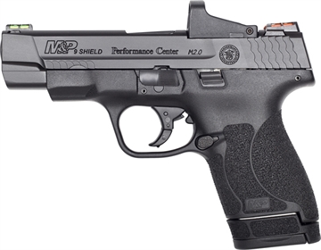Picture of Smith & Wesson Performance Center M&P Shield M2.0 9mm Luger 4" 7+1,8+1 Matte Black Black Armornite Stainless Steel Slide Black Polymer Grip (Optic Ready) 11786
