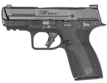 Picture of SMITH AND WESSON & WESSON SHIELD X 9MM 3.6IN BARREL 10RD BLACK TS MS TAC LOADED CHAMBER IND CA 14459 14459