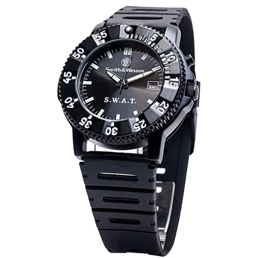 Picture of Smith & Wesson Smith & Wesson SWAT Watch w/ Rubber Wristband SWW-45