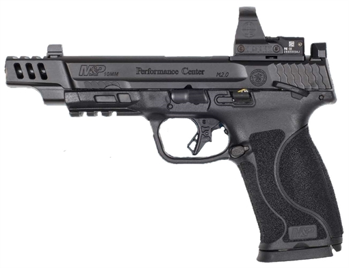 Picture of Smith & Wesson Performance Center M&P 10mm M2.0 Handgun Bundle 10mm Auto 15rd Magazines (2) 5.6" Barrel Black with Leupold Deltapoint Pro Red Dot 14374