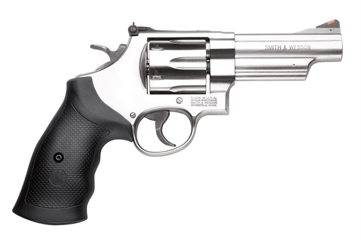 Picture of Smith & Wesson Model 629 N-Frame Frame 44 S&W Spl 44 Rem Mag 6rd 4.12" Stainless Steel Barrel, Stainless Cylinder, Steel Frame, Black Finger Groove Grip, Internal Lock Safety, Exposed Hammer 163603