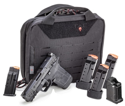 Picture of S&W Equalizer Range Bag Bundle 9mm Luger 10rd(1)13rd(1)&15rd(3) Magazines 3.67" Barrel Thumb Safety Range Bag 14346