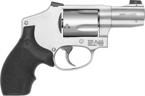 Picture of SMITH AND WESSON & WESSON MODEL 940-3 9MM 2.17IN BARREL 5RD STAINLESS HAMMERLESS HOGUE GRIP THREE FULL MOON CLIPS 14295 14295