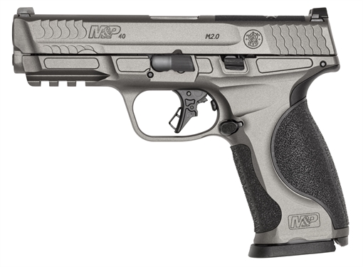 Picture of Smith & Wesson M&P M2.0 Metal, Semi-automatic, Striker Fired, Aluminum Frame Pistol, Full Size, 40 S&W, 4.22" Barrel, Cerakote Finish, Tungsten Gray, Fixed Sights, Optics Ready, 15 Rounds, 2 Magazines 14164