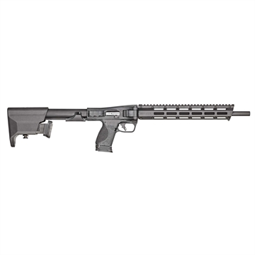 Picture of Smith & Wesson M&P FPC, Semi-automatic Folding Carbine, 9MM, 16.25", MLOK Handguard, Anodized Finish, Black, Flat Faced Trigger, Interchangeable Palmswell Panel, Fixed Stock Stores (2) Magazines, (3) 10 Round Magazines 12576