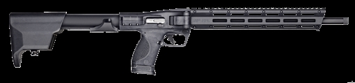 Picture of Smith & Wesson M&P FPC, Semi-automatic Folding Carbine, 9MM, 16.25" Threaded Barrel, 1/2x28, MLOK Handguard, Anodized Finish, Black, Flat Faced Trigger, Interchangeable Palmswell Panel, Fixed Stock Stores (2) Magazines, (2) 23 Round, (1) 17 Round Magazines 12575