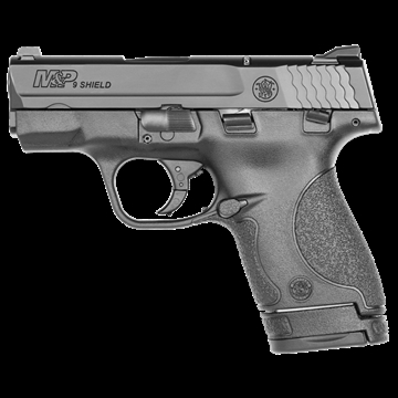 Picture of Smith & Wesson M&P Shield, California Compliant, Striker Fired, Semi-automatic, Polymer Frame Pistol, Manual Thumb Safety, Micro-Compact, 9MM, 3.1" Barrel, Armornite Finish, Black, 2 Magazines, (1) 7-Round and (1) 8-Round 187021