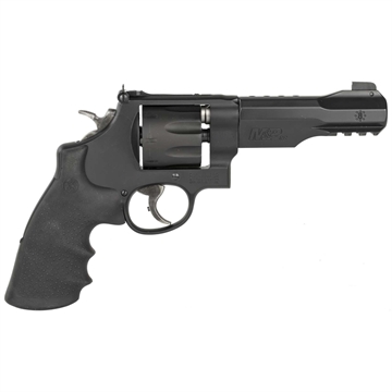 Picture of Smith & Wesson M&P R8, Performance Center, Double/Single Action, Metal Frame Revolver, N-Frame, 357 Magnum, 5" Barrel, Scandium, Matte Finish, Black, Rubber Grips, Adjustable Sights, 8 Rounds, Accessory Rail, Performance Center Tuned Action 170292 022188702927