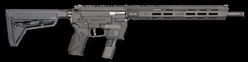 Picture of Smith & Wesson Response, Semi-automatic, AR, 9MM, 16.5" Barrel, Threaded 1/2x28, Black Oxide Finish, Black, Polymer Upper/Lower Receiver, M&P Grips, Free Float M-LOK Handguard, Collapsible Stock, 23 Rounds, 2 M&P Magazines, 2 FLEXMAG Adaptors For GLOCK and Smith & Wesson Magazines 13797