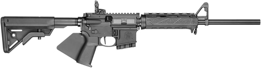 Picture of Smith & Wesson Volunteer XV *NJ Compliant 5.56x45mm NATO 16" 10+1 Matte Black Rec BCM M-LOK Handguard Black Fixed B5 Bravo Stock Black California Paddle Grip Right Hand 13511