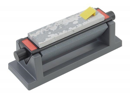 Picture of Smiths Products 3-Stone Sharpening System 6" Fine/Medium/Coarse Synthetic, Arkansas, Sharpener Rubber Handle Gray 51444