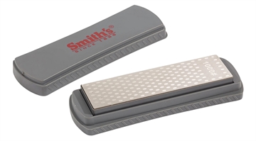 Picture of Smiths Products DualGrit Double-Sided Sharpening Stone 6" Diamond Sharpener Medium/Fine Gray 51312