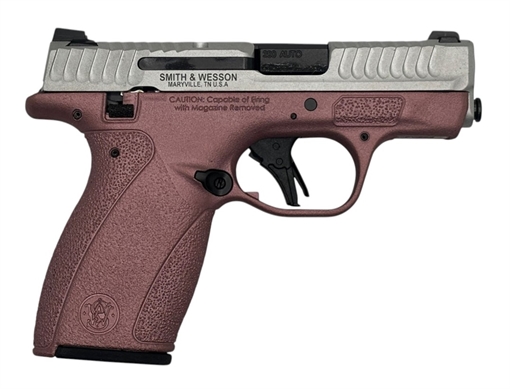 Picture of SMITH AND WESSON & WESSON M&P BODYGUARD 2.0 THUMB SAFETY BLUSH/SILVER 380AUTO 2.75IN 1-10RND 1-12RND   14615