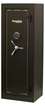 Picture of SnapSafe Titan Modular Safe Access Code/Key Entry, Black 9 Gauge Steel, 9 Gun Slots, 12+ Long Gun Capacity 75010