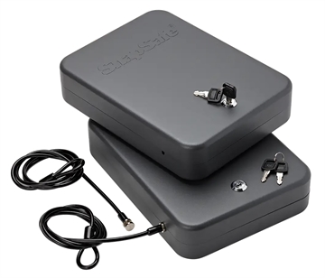 Picture of SnapSafe Lock Box 2XL Key Entry Black Steel 11.50" L x 8.50" W x 2.50" D 2pk 75221