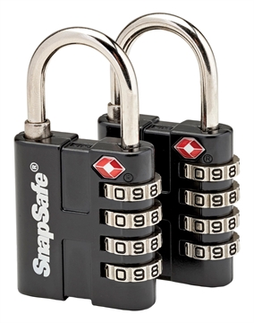 Picture of SnapSafe TSA Lock Resettable Open With Combination Metal 2 Per Pkg 76020