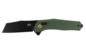 Picture of SOG Knives & Tools Diverge XR, Folding Knife, 3" Sheepsfoot Straight Edge, Aluminum Handle, Forest Green, PVD Finsih, D2 Construction SOG-12-02-03-43