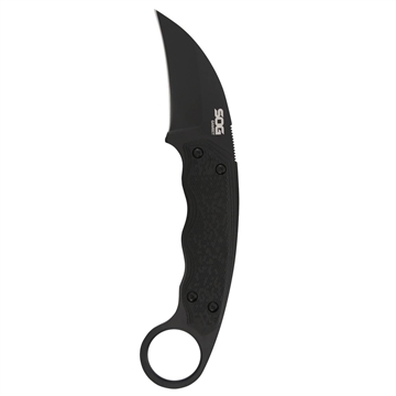 Picture of SOG Gambit Blackout Fixed Knife 2-3/5" Sheepsfoot Blade Black SOG-GB1002-CP
