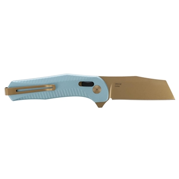 Picture of SOG Knives & Tools Diverge XR, Folding Knife, 3" Sheepsfoot Straight Edge, Aluminum Handle, Blue, PVD Finish, D2 Construction SOG-12-02-02-43