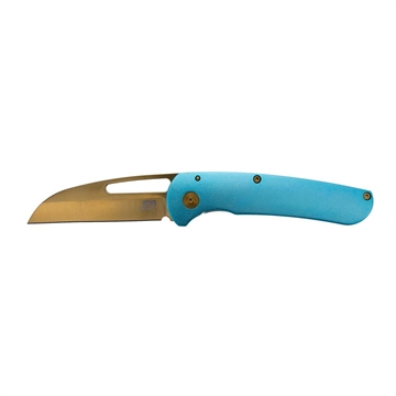 Picture of SOG Knives Escape FL Folding Knife 3" Sheepsfoot Blade Blue Gold    SOG-14-52-02-57