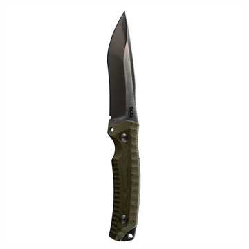 Picture of SOG Knives Hidaka FX Fixed Knife 4-4/5" Drop Point Blade Green Box SOG-17-27-01-57