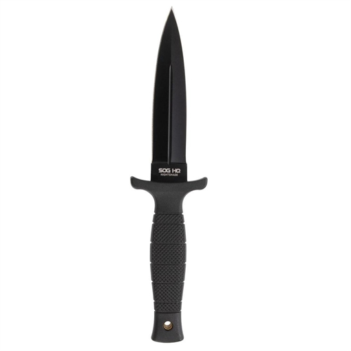 Picture of SOG Knives Nightshade Fixed Knife 4-3/4" Spear Point Blade Black    SOG-17-44-02-43